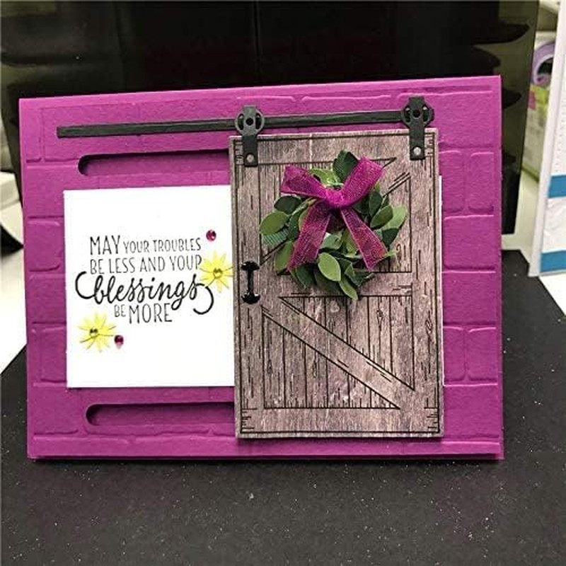 Barn Door Silicone Clear Rubber Stamp For Card Making Scrapbooking Decor DIY