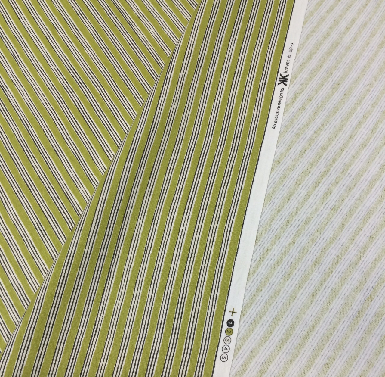 BALLARD DESIGNS LUCAS OLIVE GREEN CHARCOAL STRIPE MULTIUSE FABRIC BY YARD 54″ W
