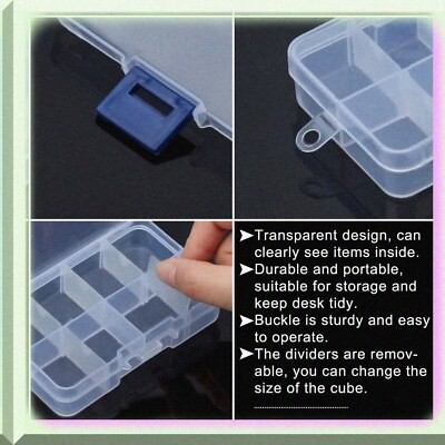 10-Pack Compact Jewelry and Bead Organizer
