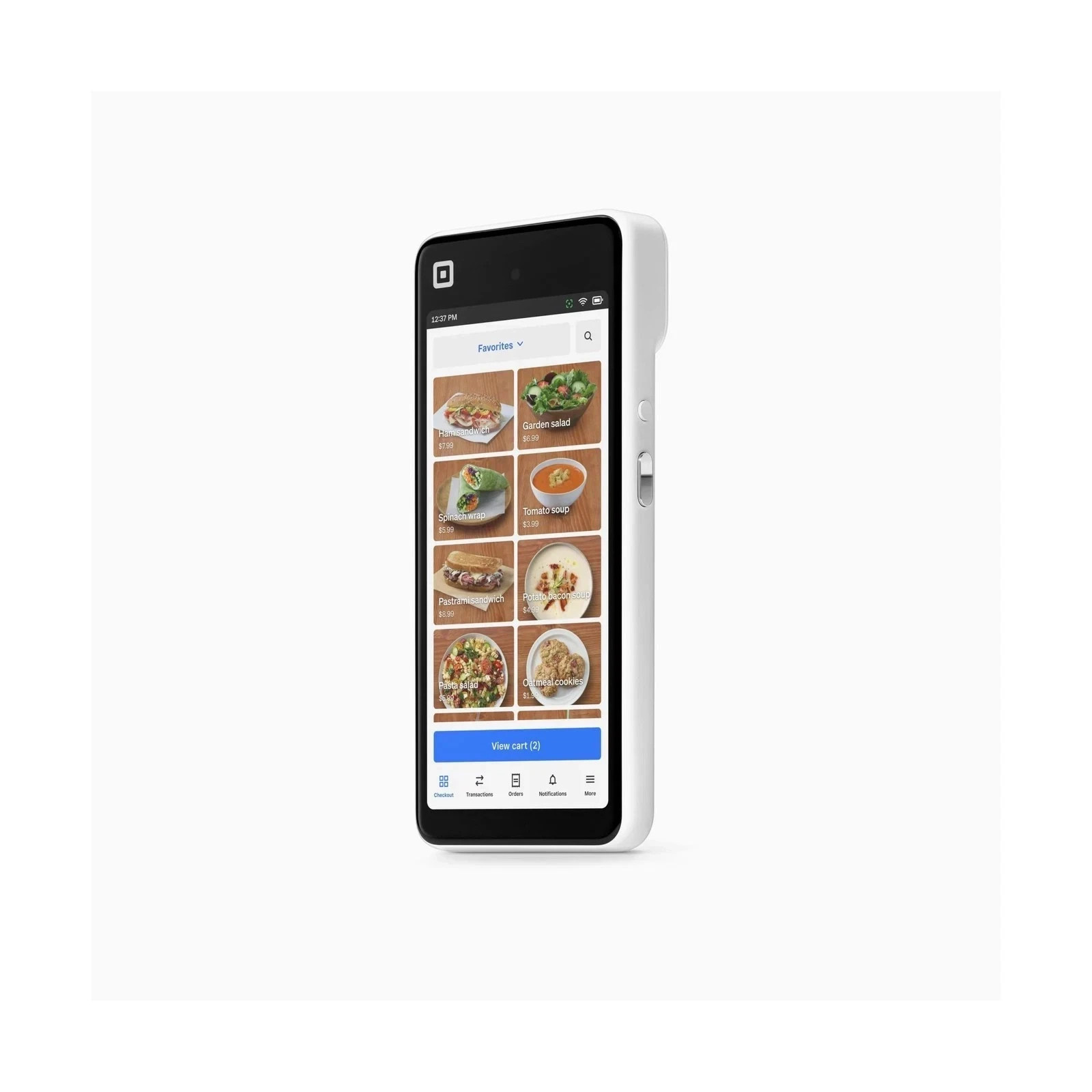 New Square Handheld Portable POS Credit Card Machine to Accept Payments White