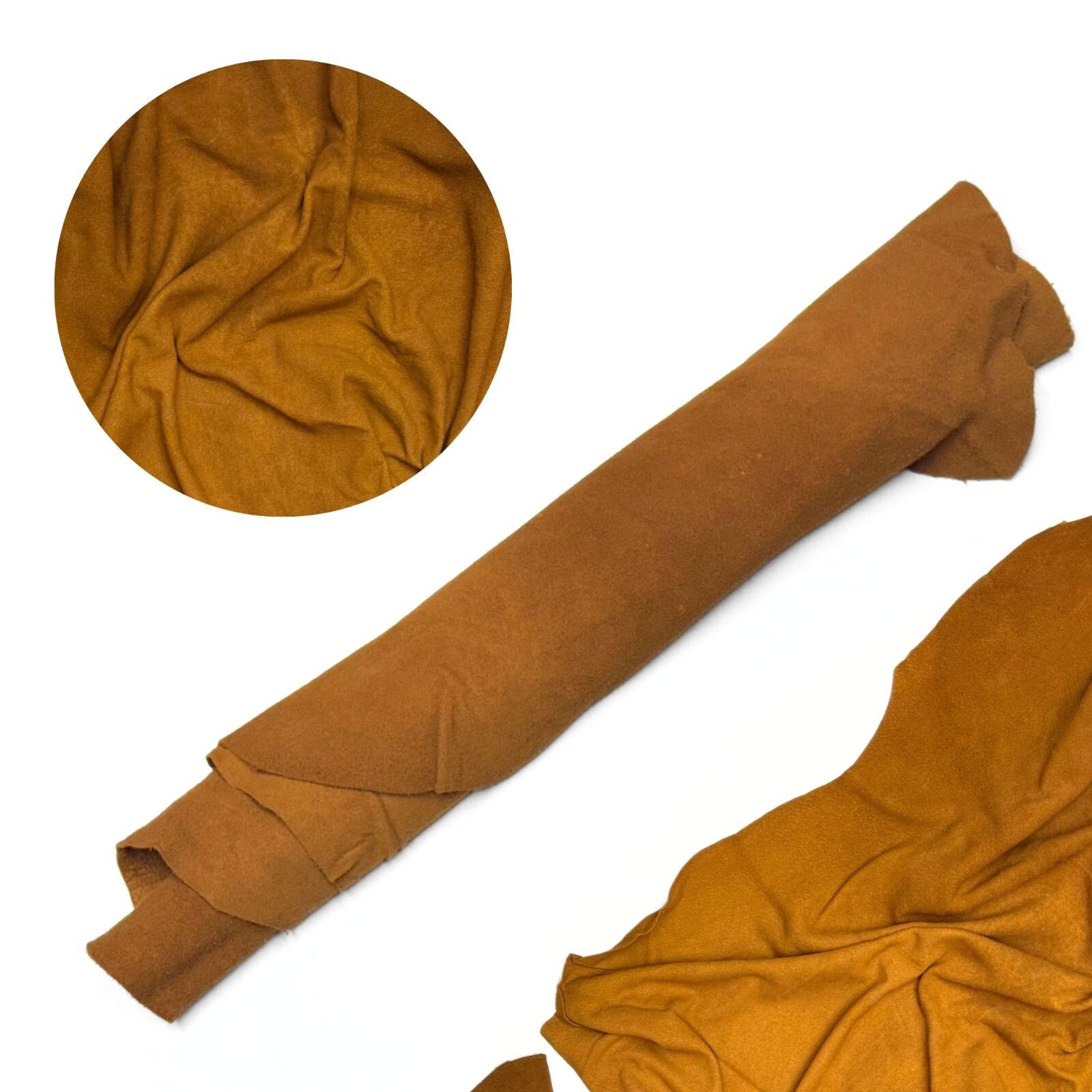 Natural Deerskin Suede Leather Hide – Soft Buckskin Splits for Crafts