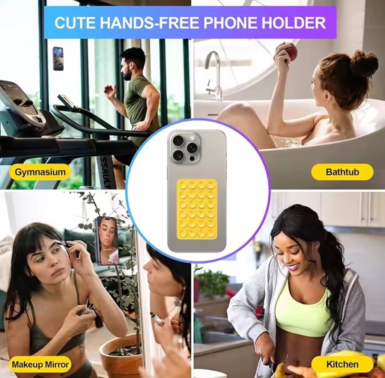 Silicone Suction Phone Case Adhesive Mount