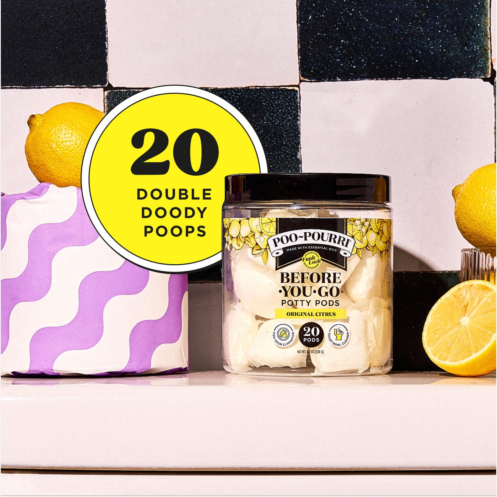Poo~Pourri Original Citrus Before-You-Go 20 Count (Pack of 1), Transparent