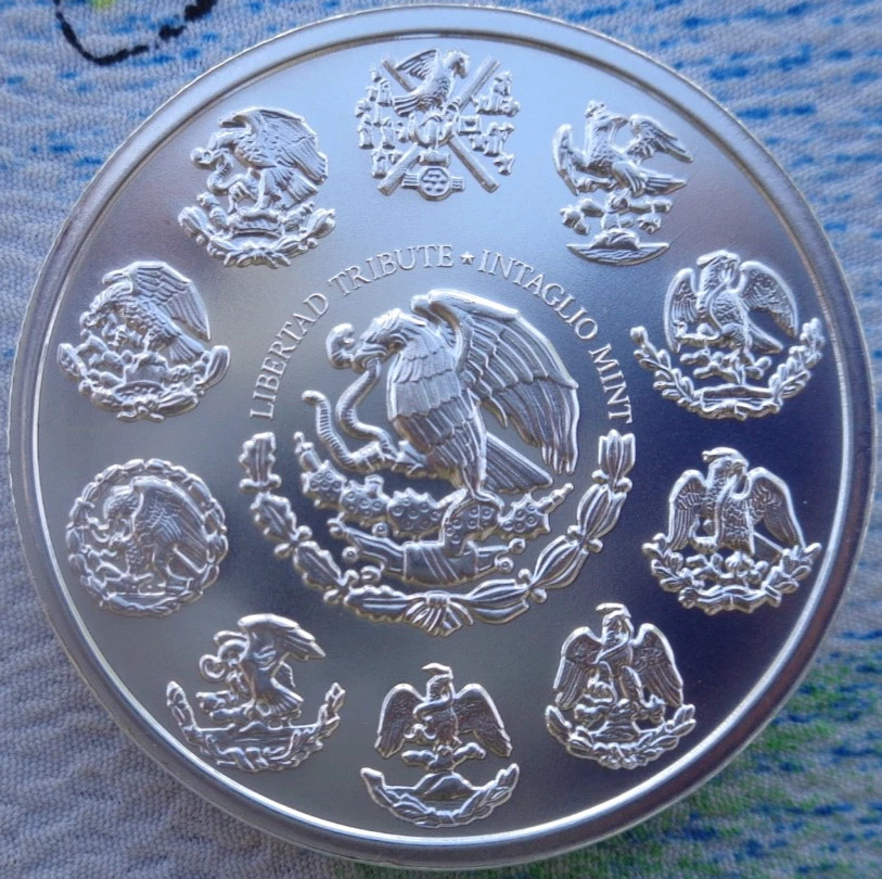 1 oz. 2026 LIBERTAD OF MEXICO tribute BU round .999 siver