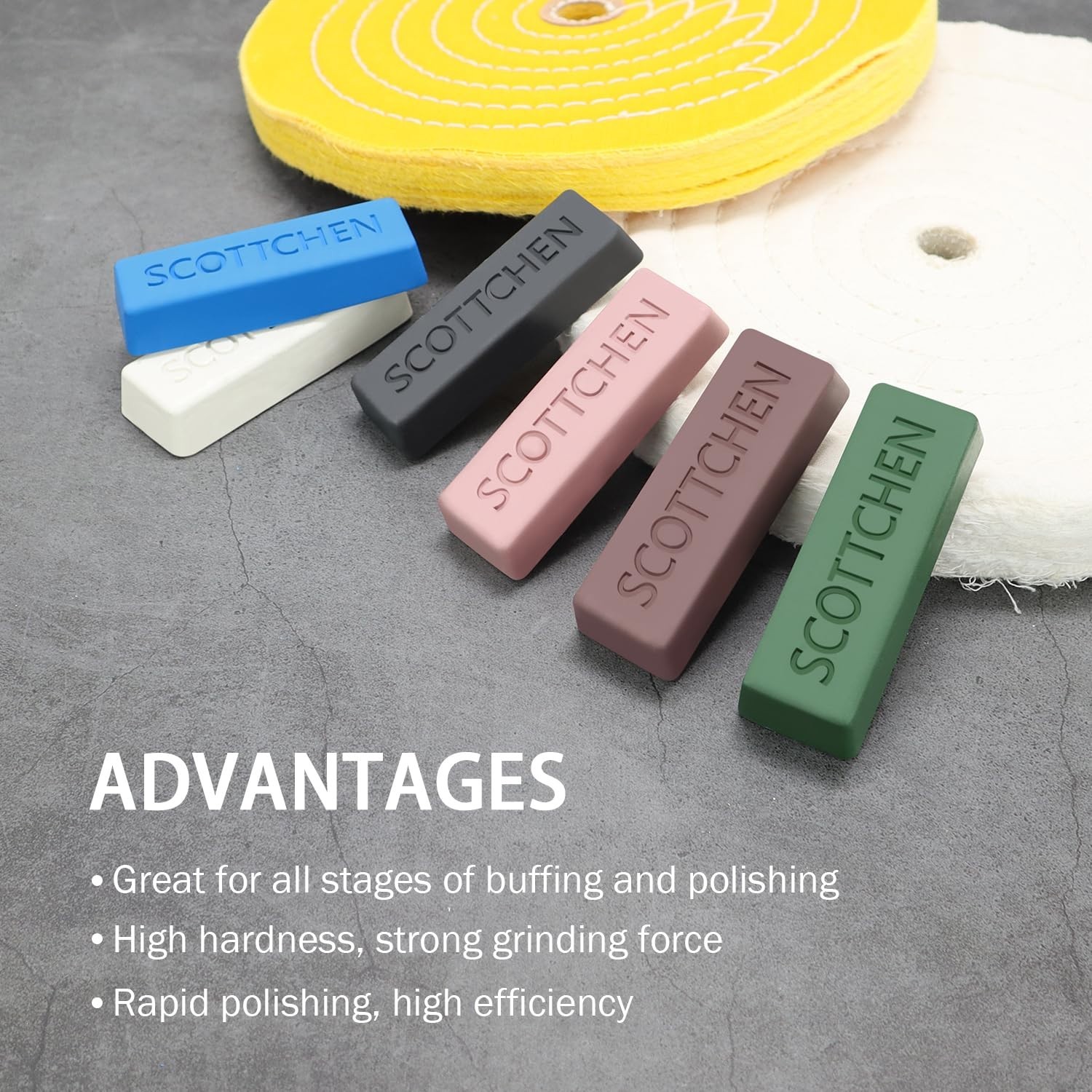 Buffing Polishing Cutting Compounds 16 Oz.Kit-for Stainless Steel Aluminum Je…