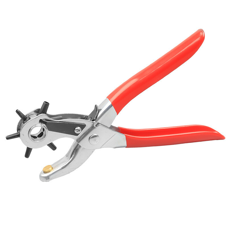 Leather Hole Punch Belt Tool 6 Sizes Puncher Revolving Pliers Heavy Duty