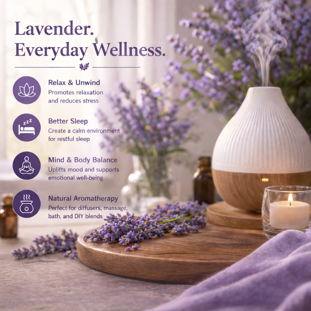 5 ml Lavender Essential Oil Therapeutic Grade by GreenHealth