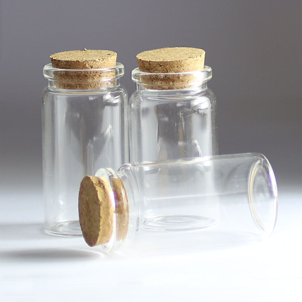 Bottle 5-30 pieces Clear Wishing bottles Vial 50ml Borosilicate Lots 37x70mm