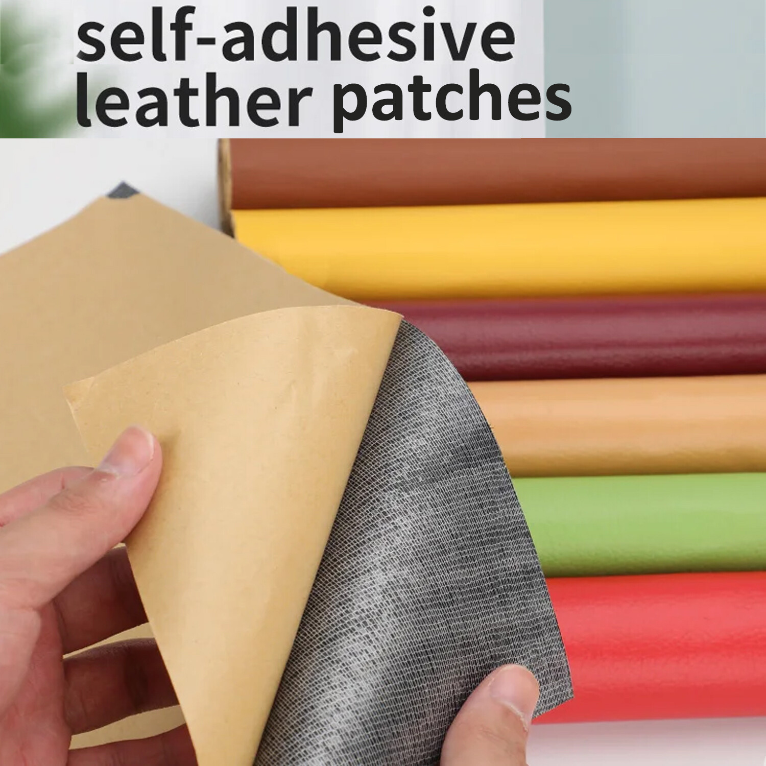 Self Adhesive Vinyl Faux Leather Fabric Repair Patch Kit 54″ for Car seat Sofas