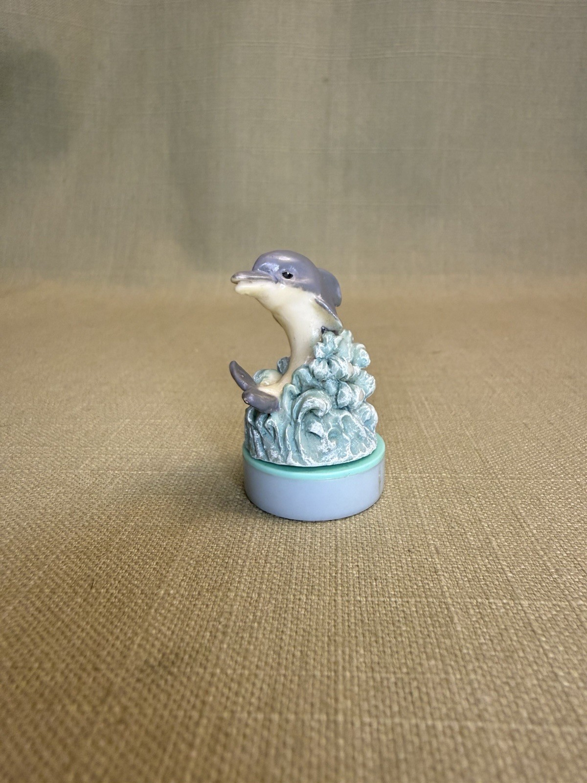 Dolphin Ink Pad 1.75 Tall Vintage Art Craft Scrapbooking