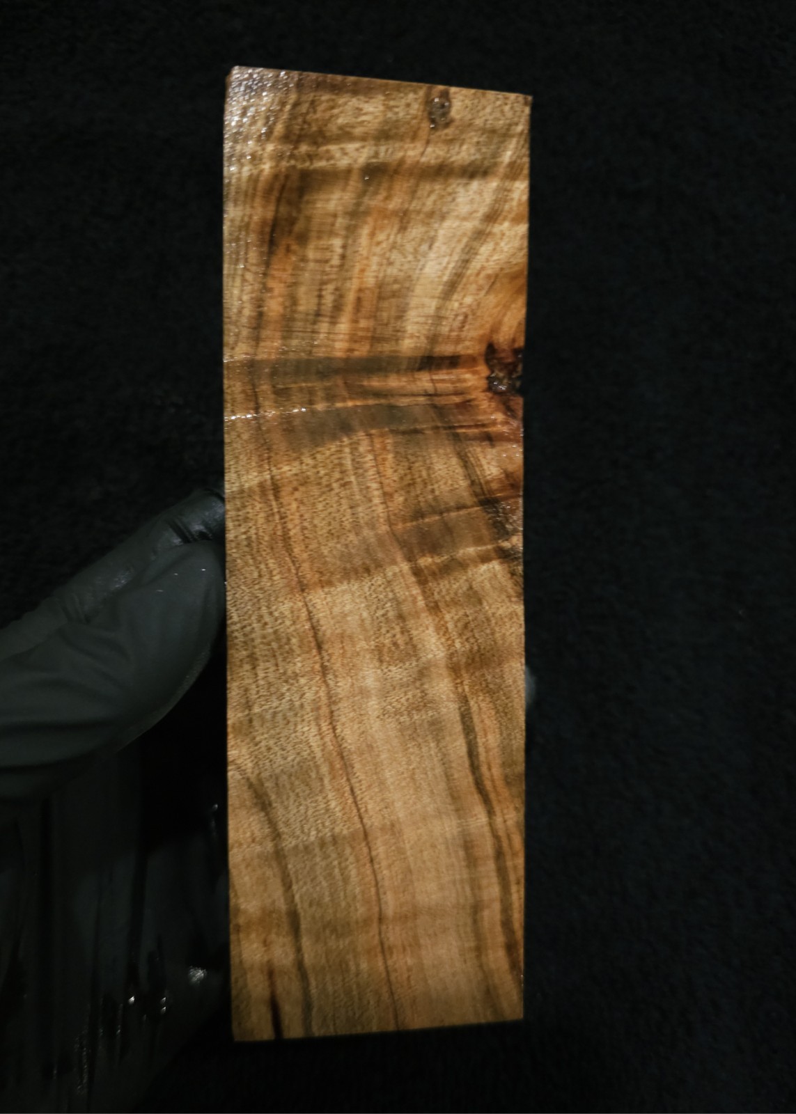 Stabilized Curly Ambrosia Maple Block – Knife Scales/Pen Blanks