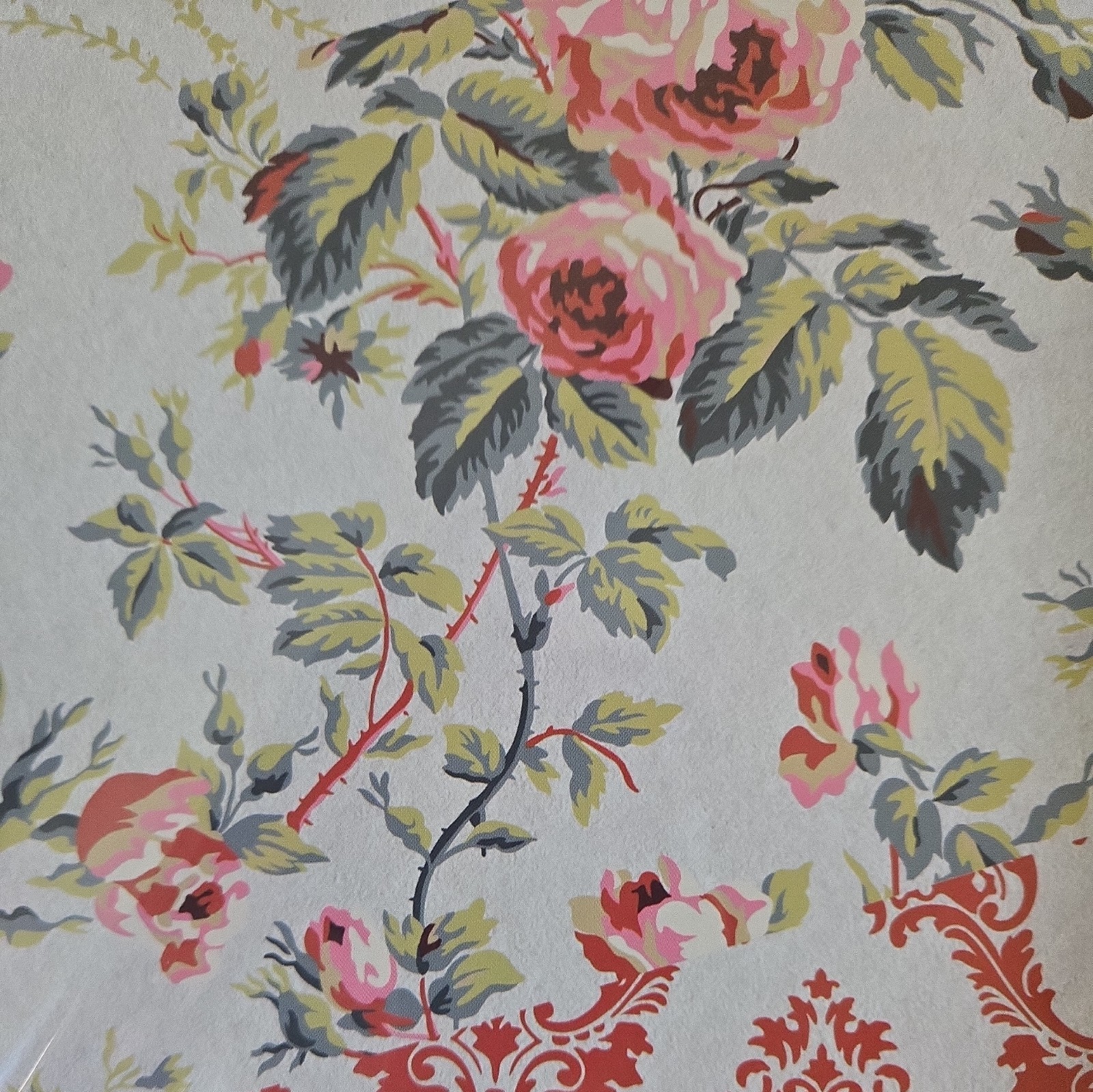 “Lattice Rose”, Iron Orchid Design Paint Inlay