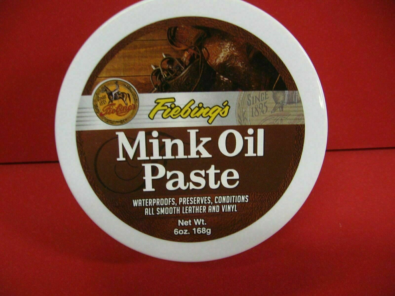 Fiebings Mink Oil 6 Oz. – Waterproofing Paste – Leather Preserver/Conditioner