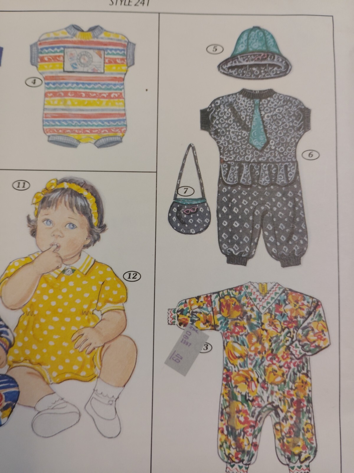 Romper Jumper Preemie – 18M NO JACKET Sunrise Designs 241 Sewing Pattern CUT