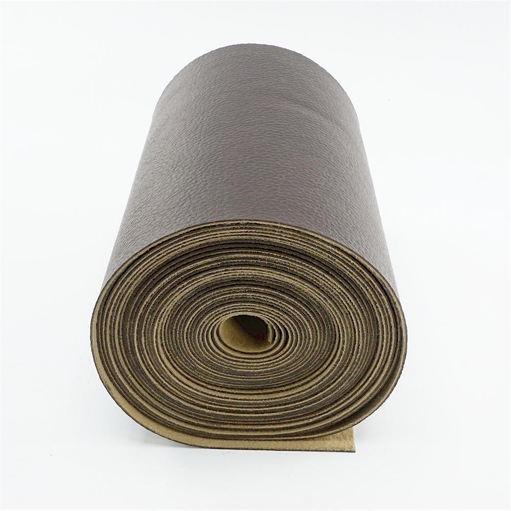 PU Fabric Leather Faux Synthetic Material, DARK BROWN, 6.25″ x 18.5 ft, 1.1mm