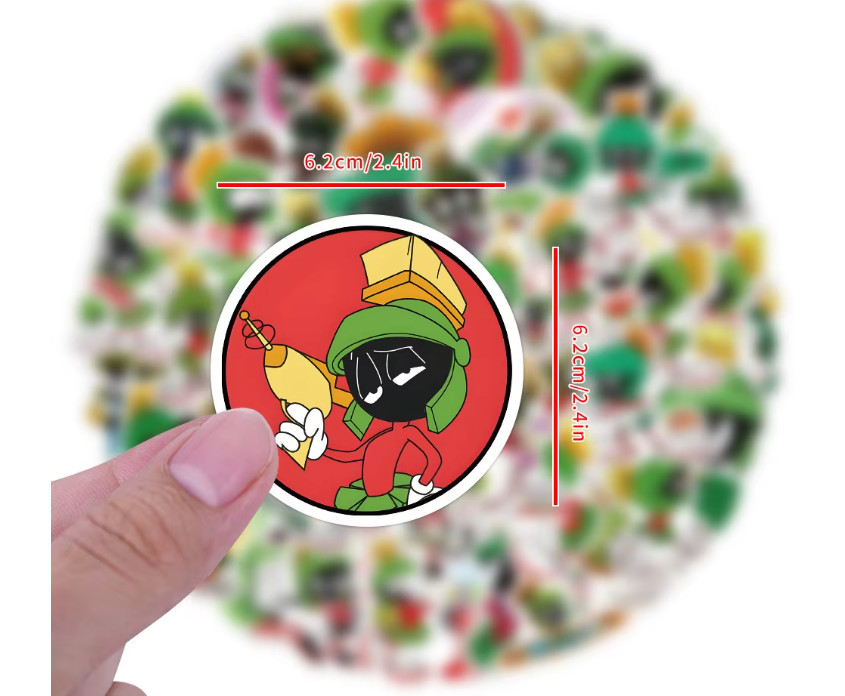 MARVIN THE MARTIAN-50 STICKERS-UNBRANDED-NEXT DAY FREE SHIPPING