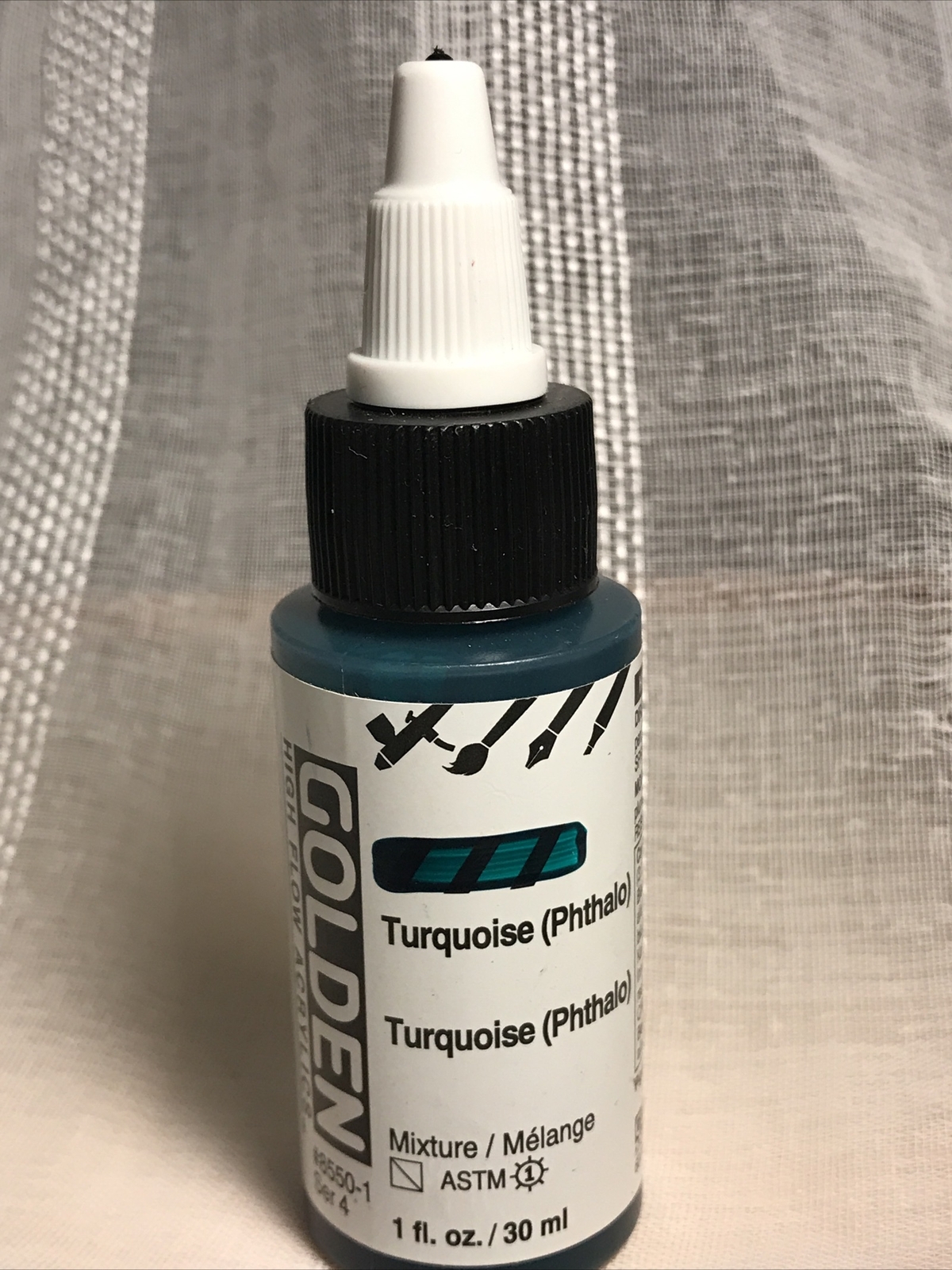 Golden High Flow Acrylic 1oz Turquoise Mixture Airbrush Pen Paint Marker Brush
