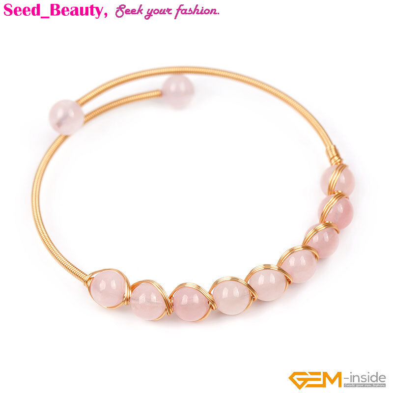 Handmade Adjustable Bracelet Gold Filled Chakras Stone Jewelry Christmas Gift
