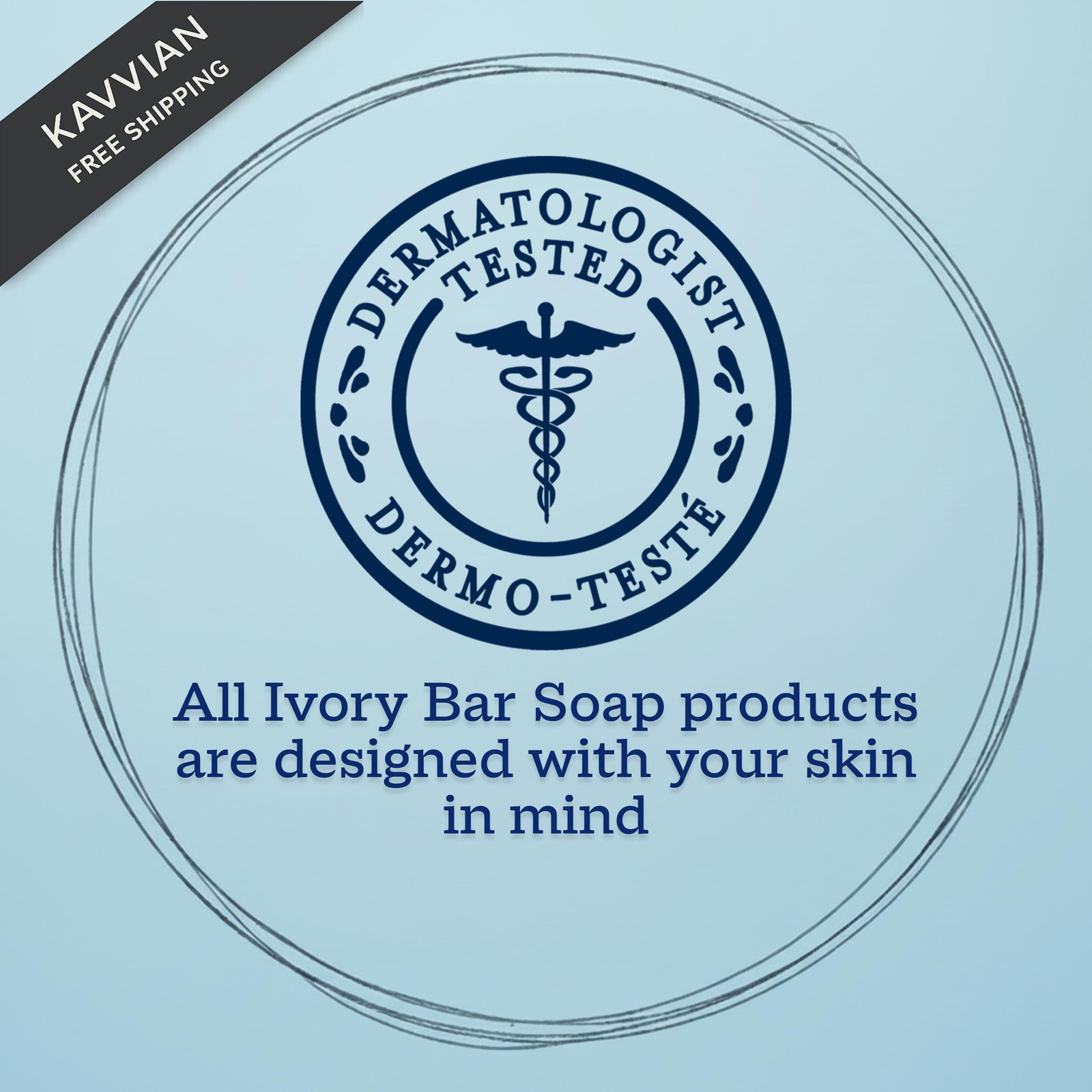 Ivory Gentle Bar Soap, Designed for Whole 3.17 Ounce (Pack of 10), White