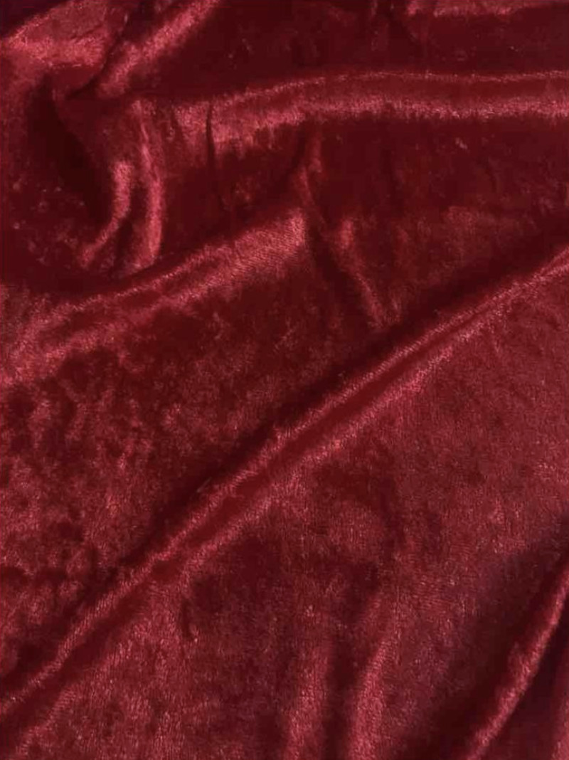 100% Panne Velvet Velour Fabric by The Yard