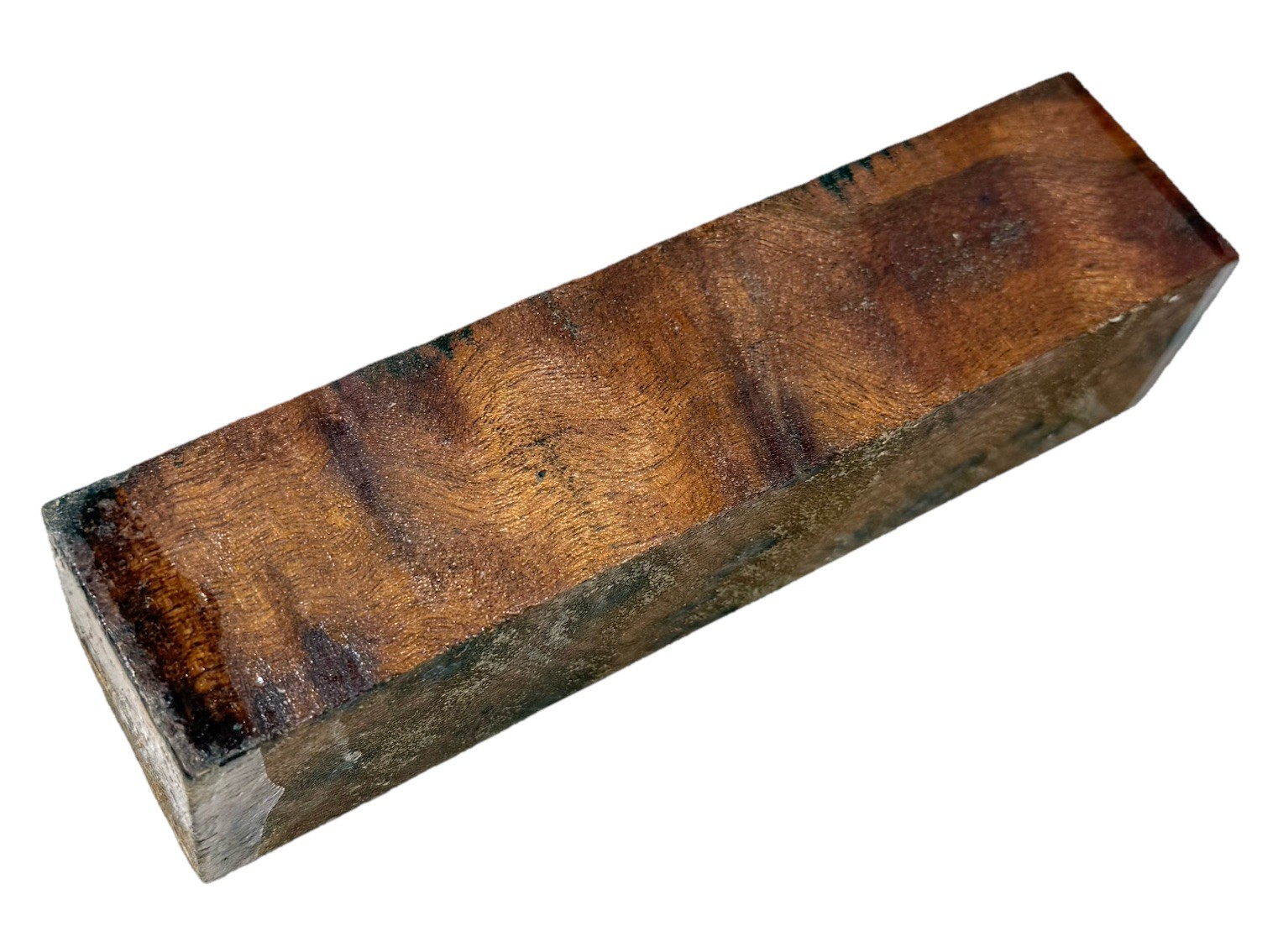 Camphor burl wood turning blank 1-9/16″ x 1-9/16” x 6-3/8″ (d36) dried