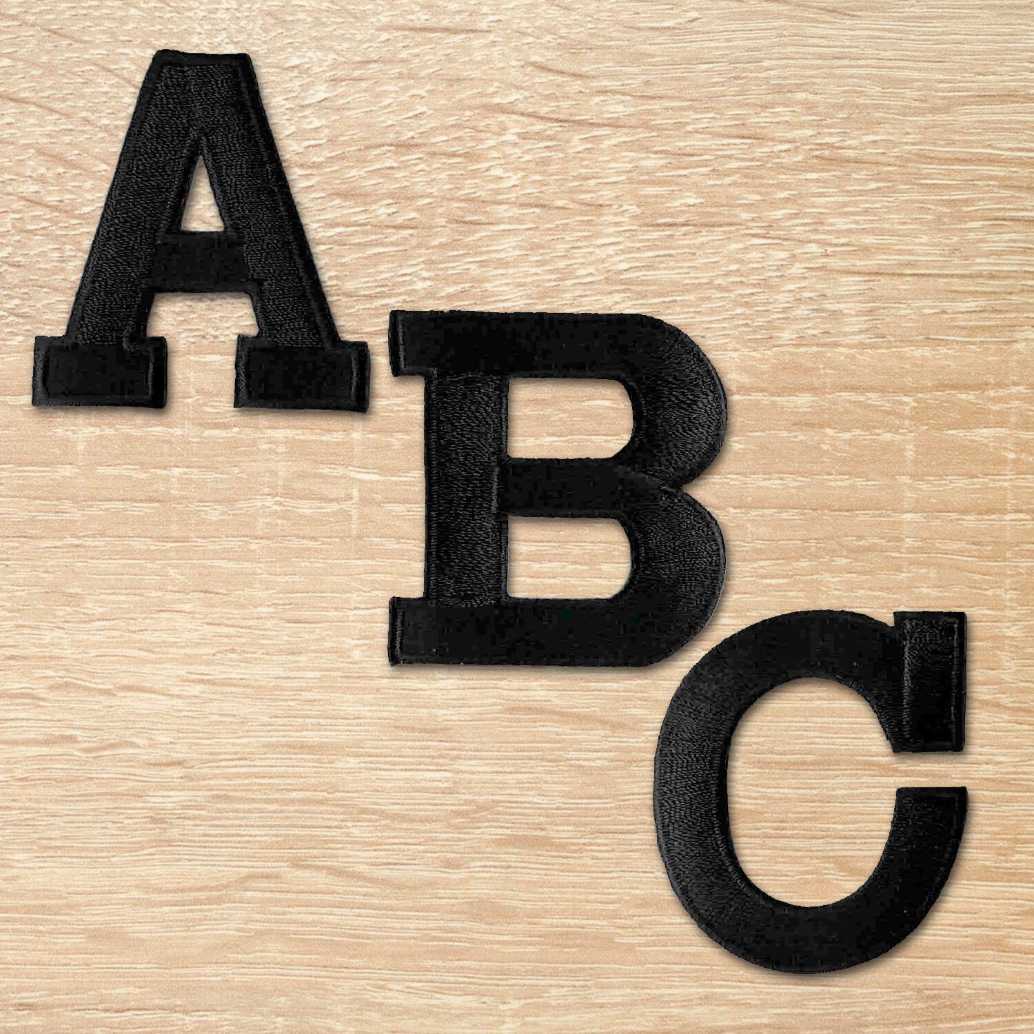 Iron on Letter Patches Embroidered 2″ Block Letters – 3 Colors – USA Seller!