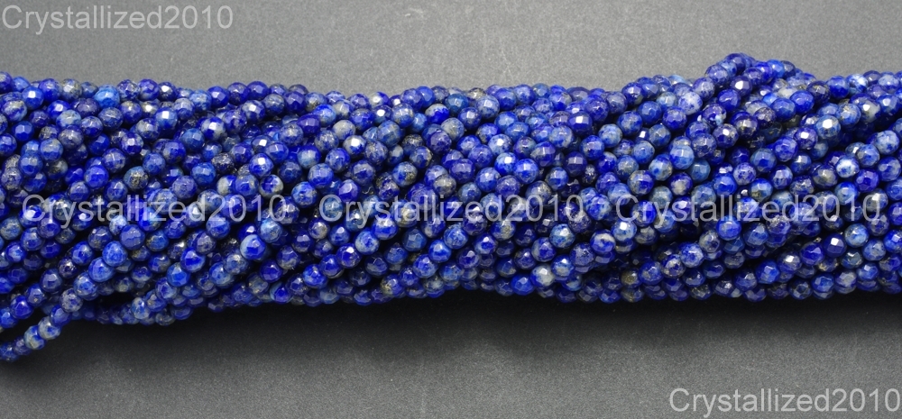 AAA Natural Gemstones Faceted Round Beads Crystal Quartz Amethyst 2mm 3mm 15.5”