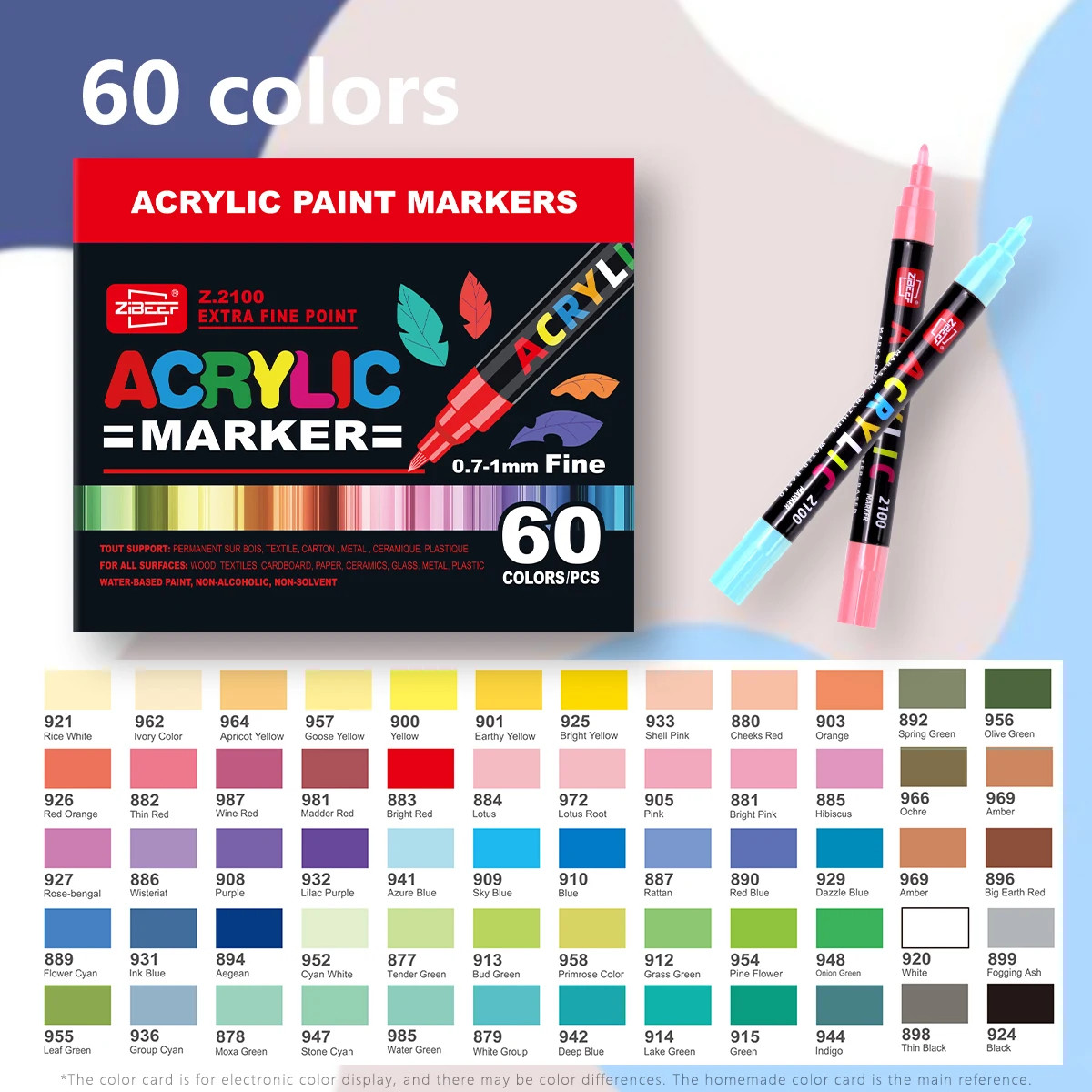 36-240 acrylic markers for drawing on wood, metal,plastic,fabric, glass,ceramics