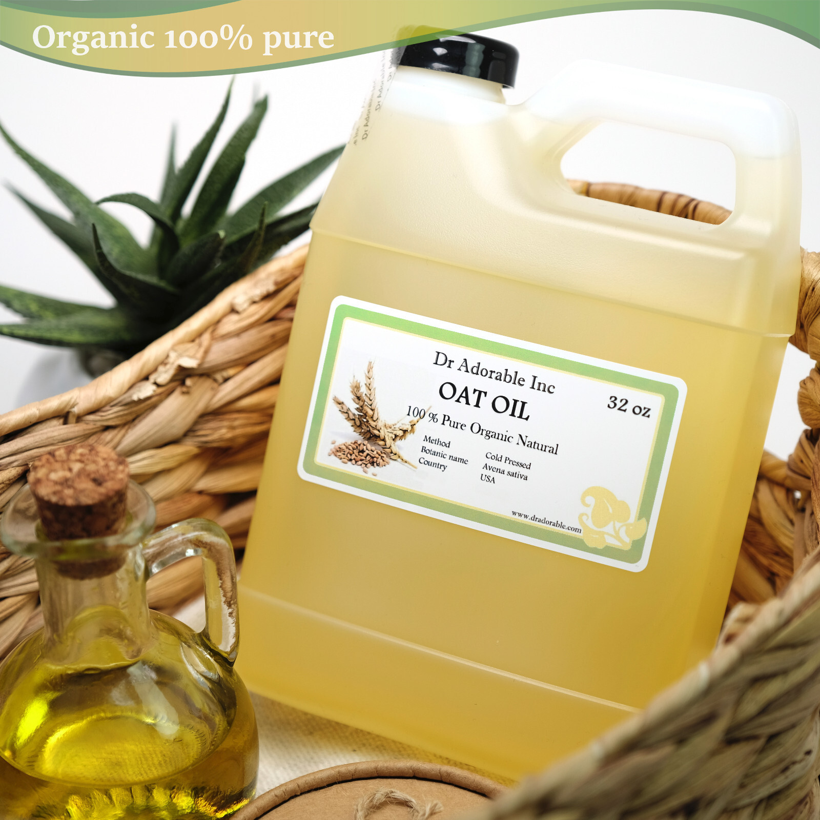 OAT OIL BY DR.ADORABLE 100% PURE ORGANIC NATURAL 2oz 4 oz UP TO 7 LB/ 1 GALLON