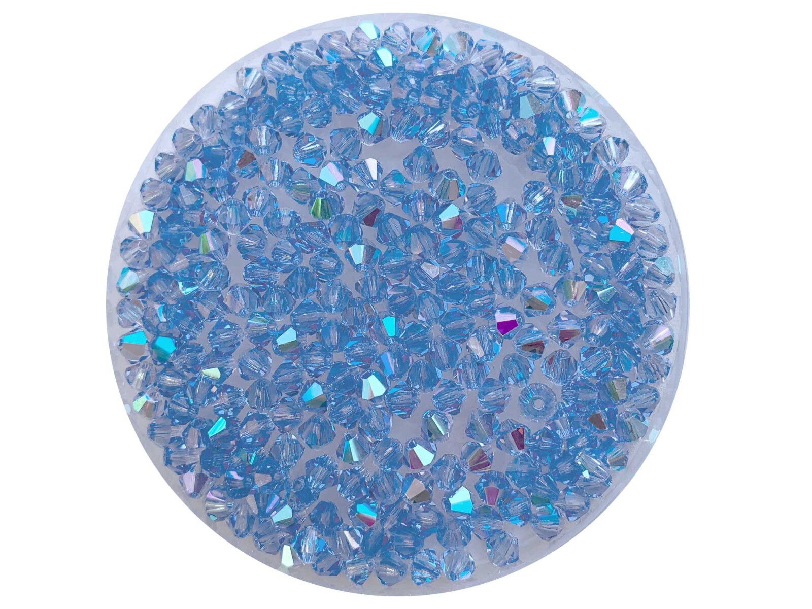 Light Sapphire ABCzech MC Glass Bicone Beads 3mm 4mm 6mm 8mm light blue crystals