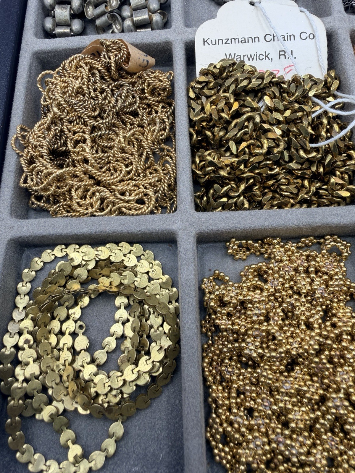 2 Lbs Chain Segments Vintage Gold Silver Brass Mixed Styles Salvaged