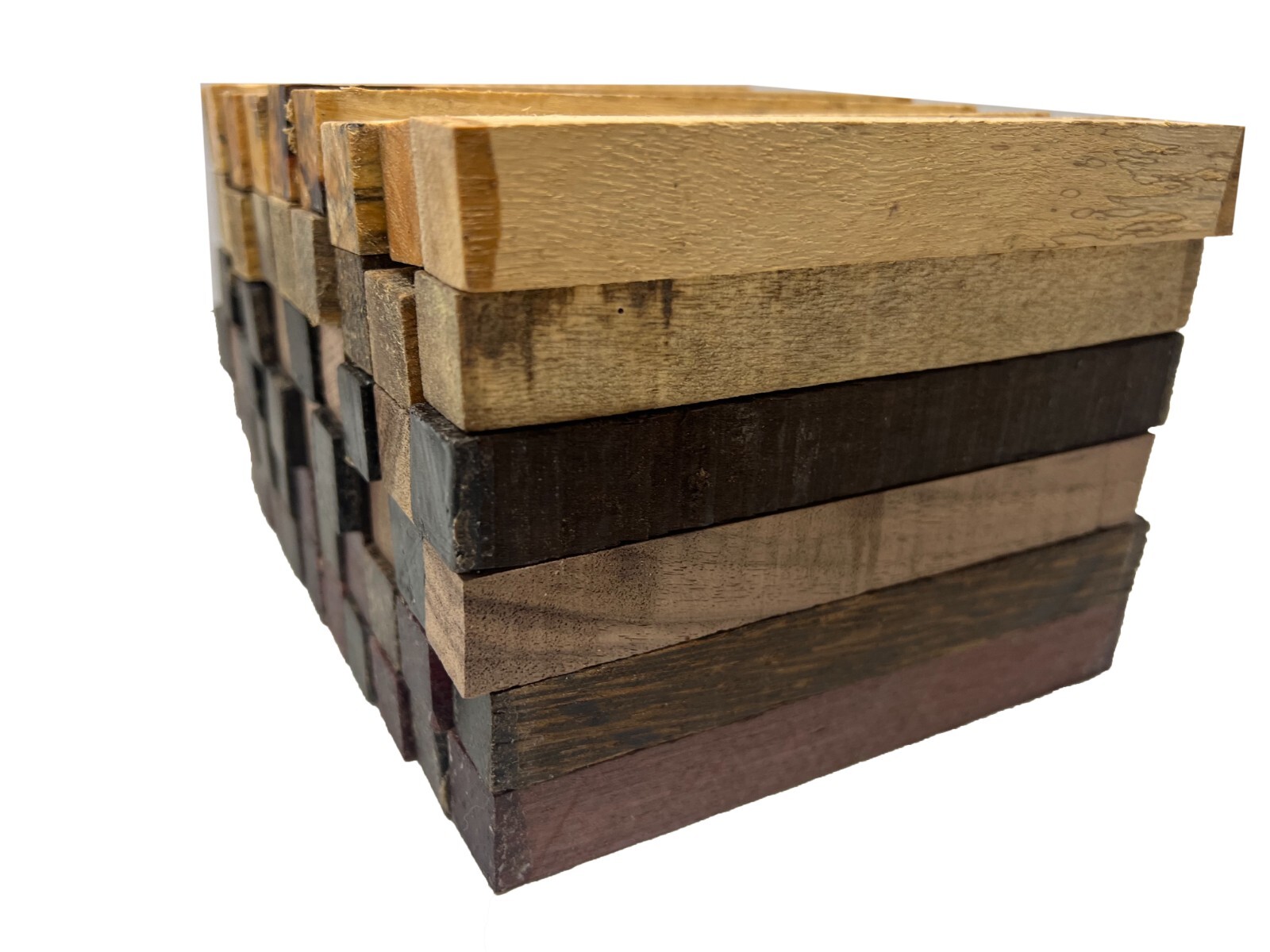 6 SPECIES, EXOTIC WOOD ZONE PACK OF 60 PEN BLANKS WOOD TURNING 3/4″ X 3/4″ X 6″