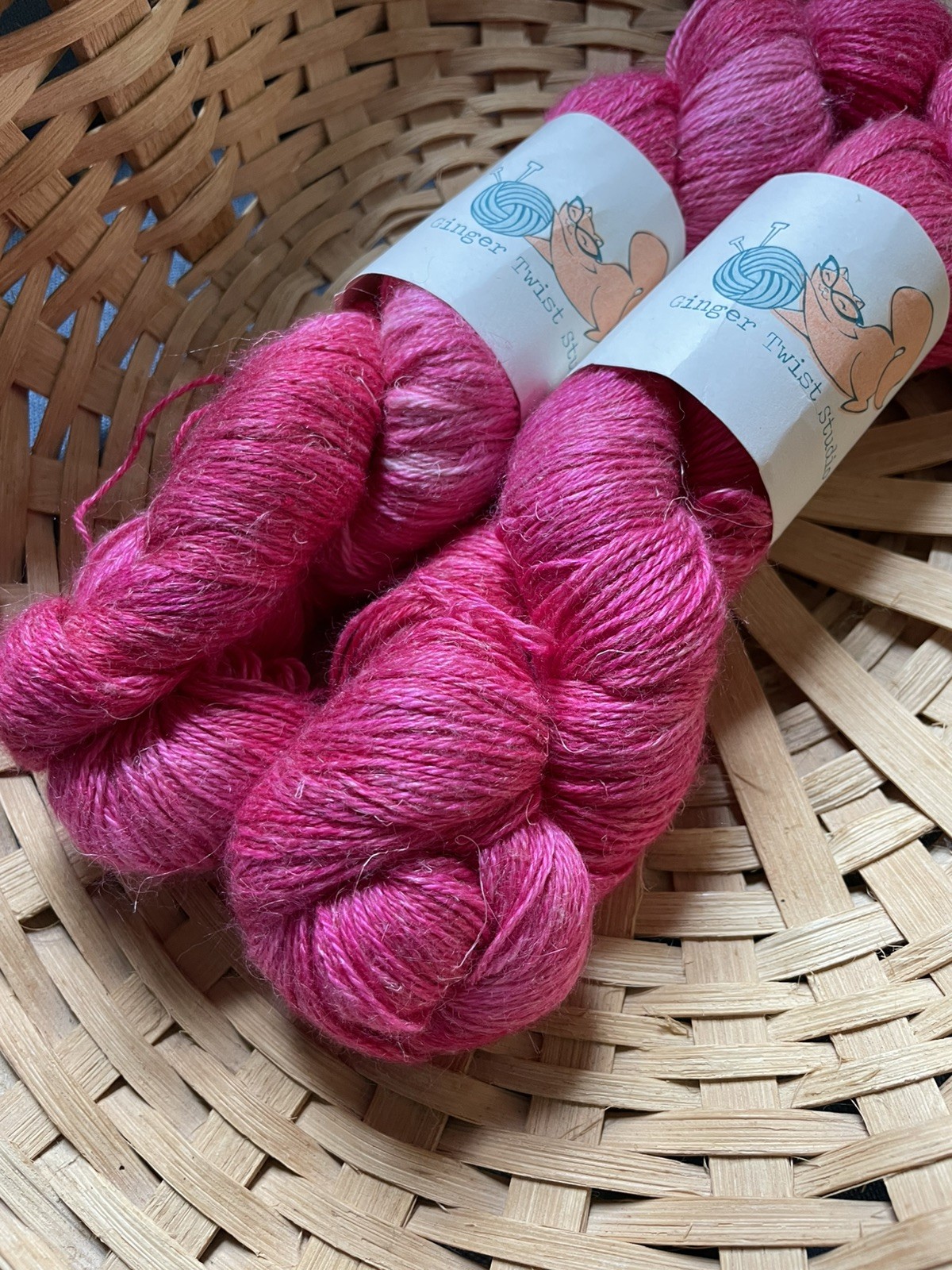 Ginger Twist Studio Sweet Flax 4ply Yarn- Baby Alpaca + Linen + Silk – 2 Hanks