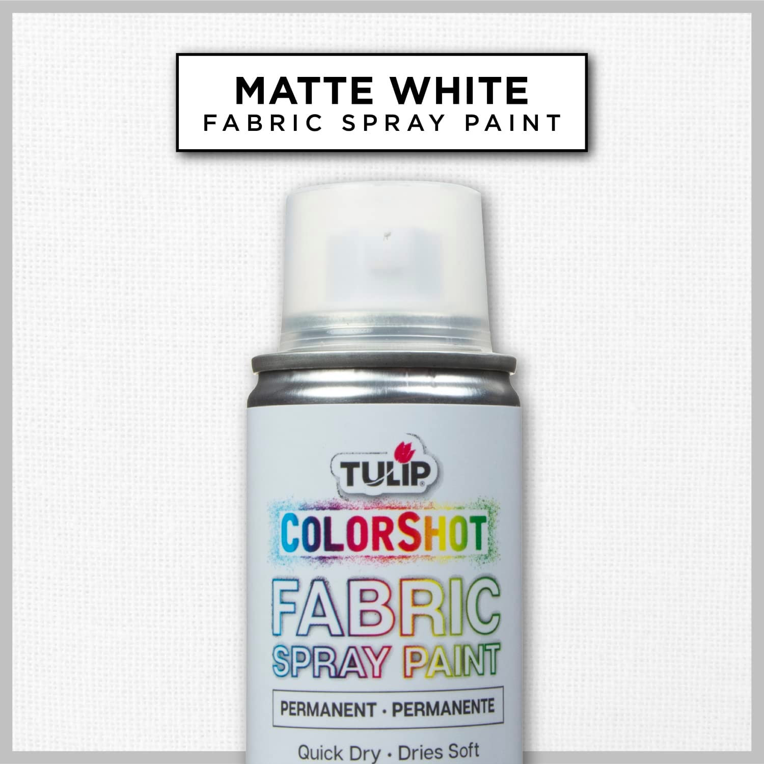 Tulip Colorshot Instant Fabric Spray Color 3Oz. White