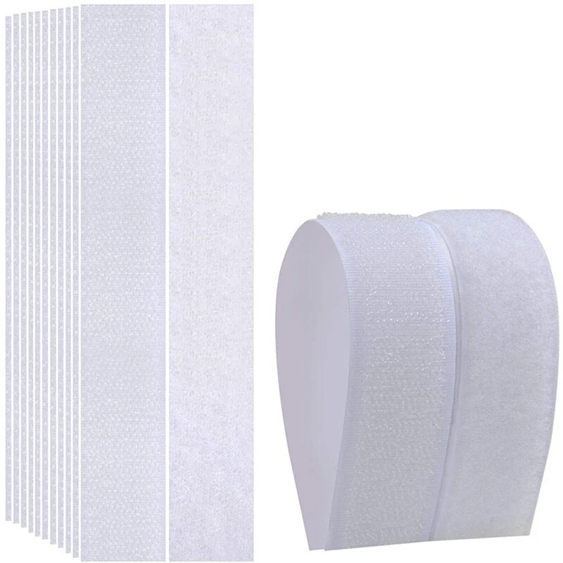 16.5ft Hook Loop Self Adhesive Fastener Tape Heavy Duty Double Sided Sticky Tape