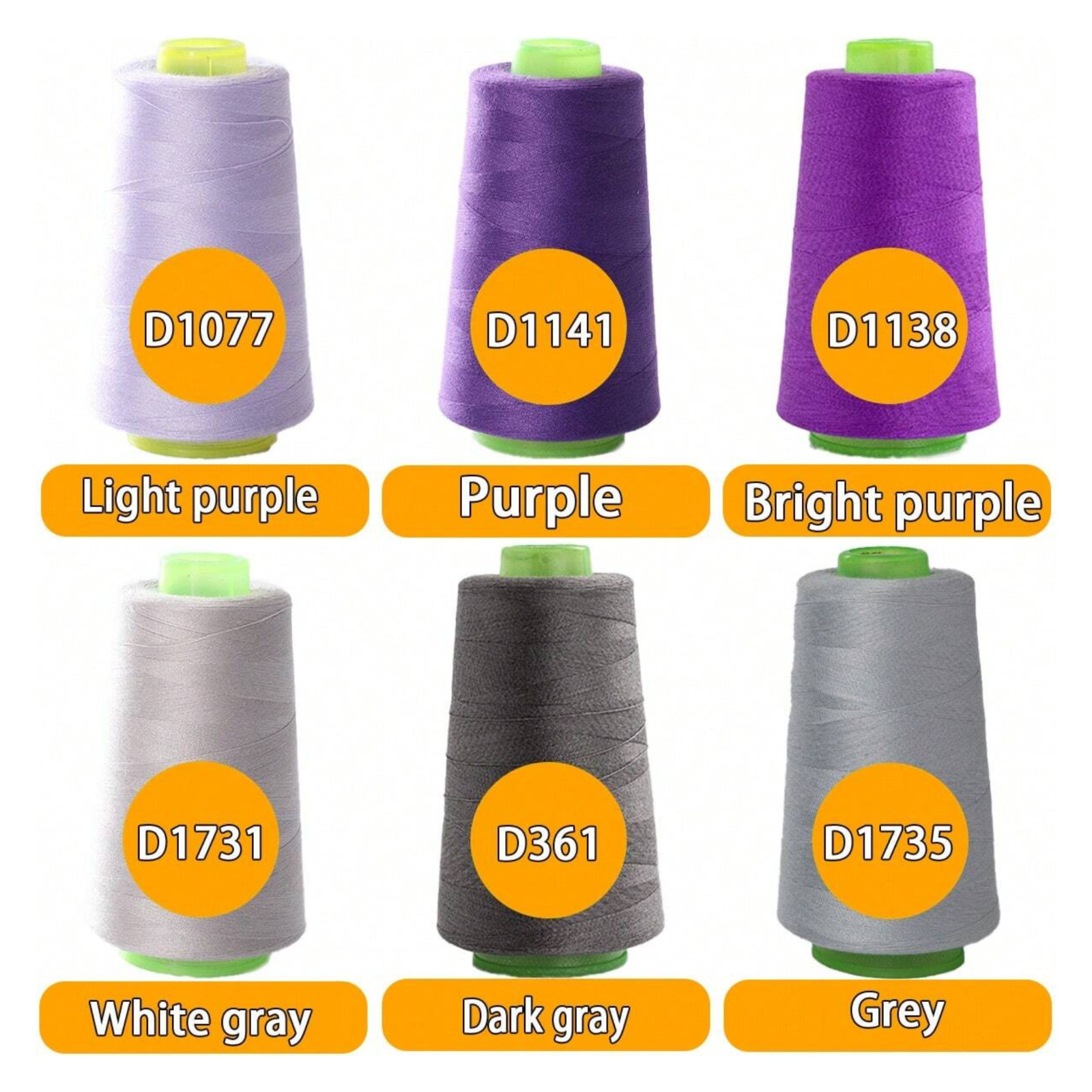 3000 Yards Sewing Thread Spool 100% Polyester All Purpose Machine Hand 46 Colors