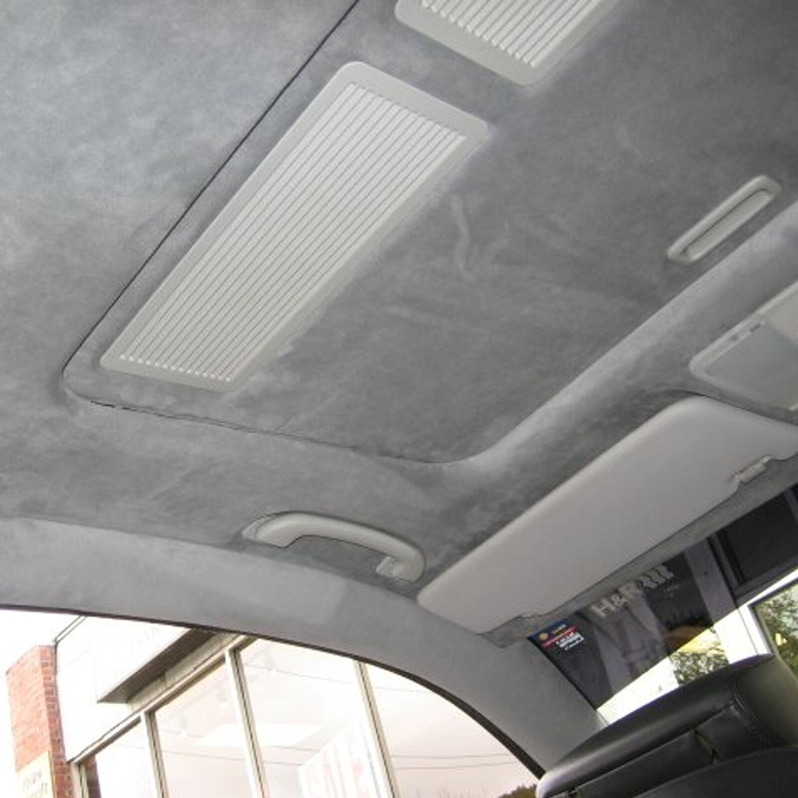 1/8″ Thick Suede Headliner Fabric Foam Back Auto Roof Repair Upholstery Material