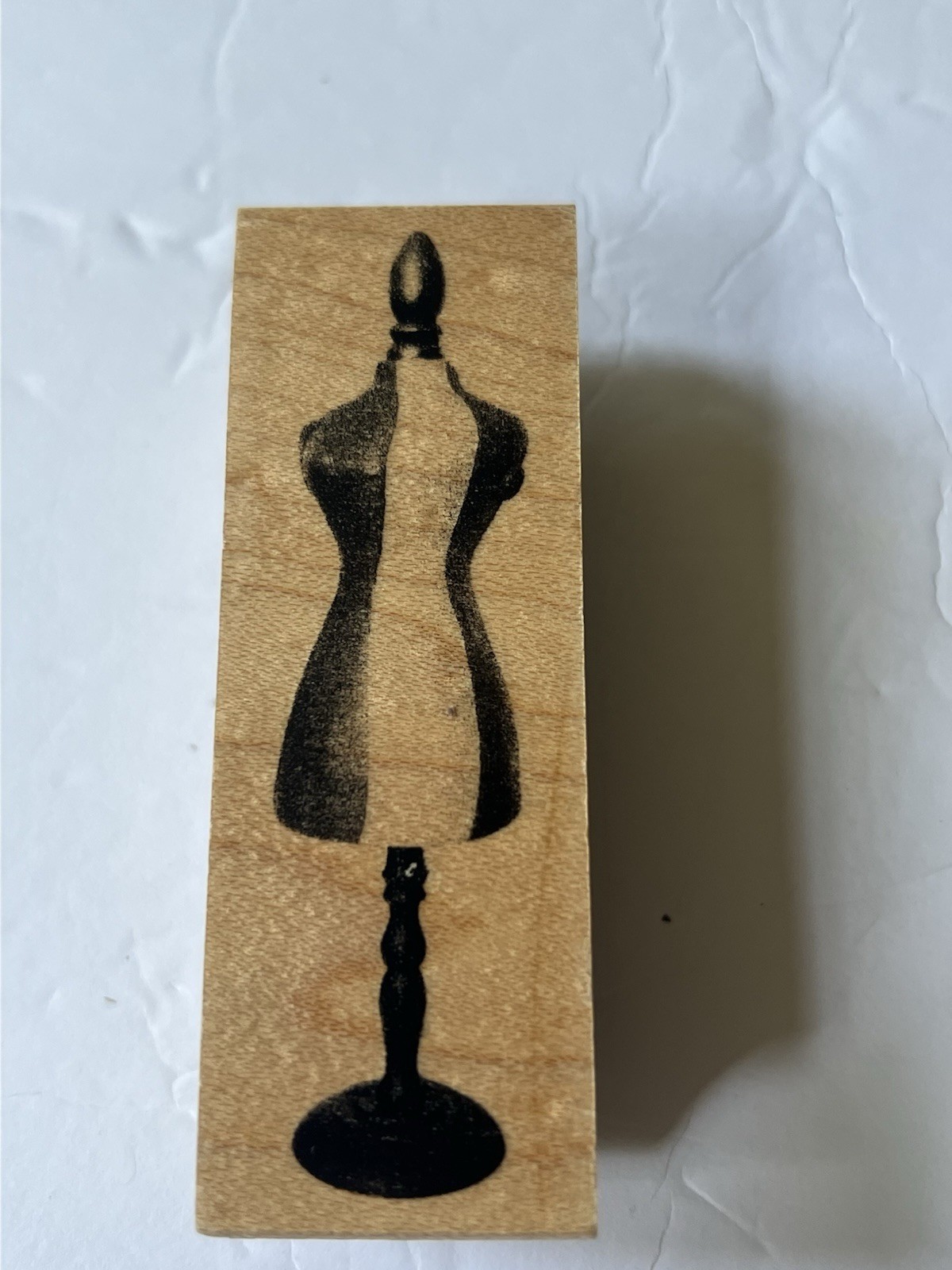 Club Scrap Rubber Stamps ABSTRACT MIXED MEDIA DRESS FORM TEXTILES & NOTIONS #381