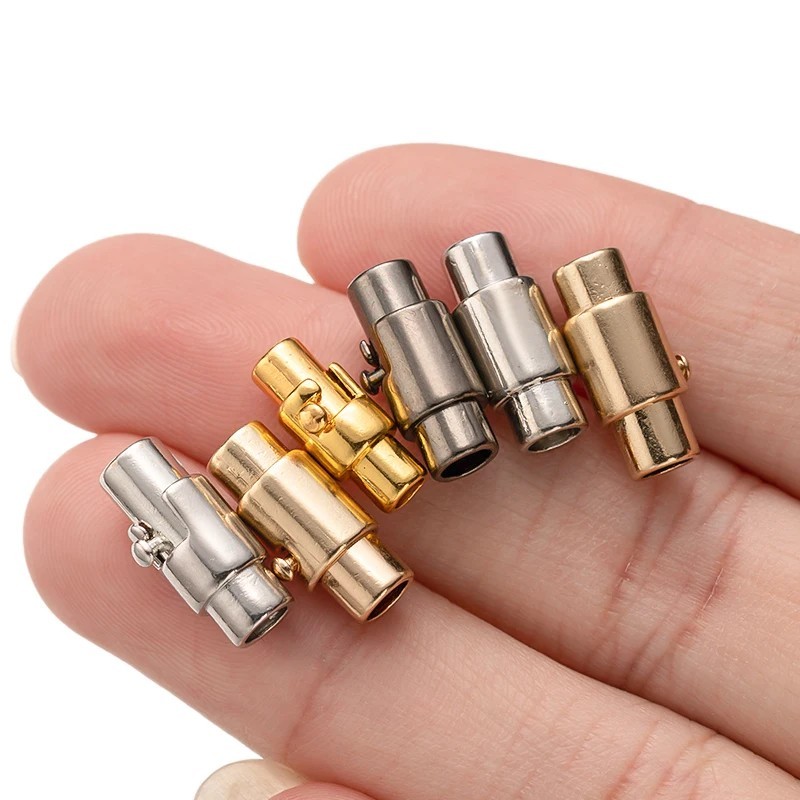 5Pcs Magnetic Clasps Connectors for Bracelet Necklace Leather Cord Closures