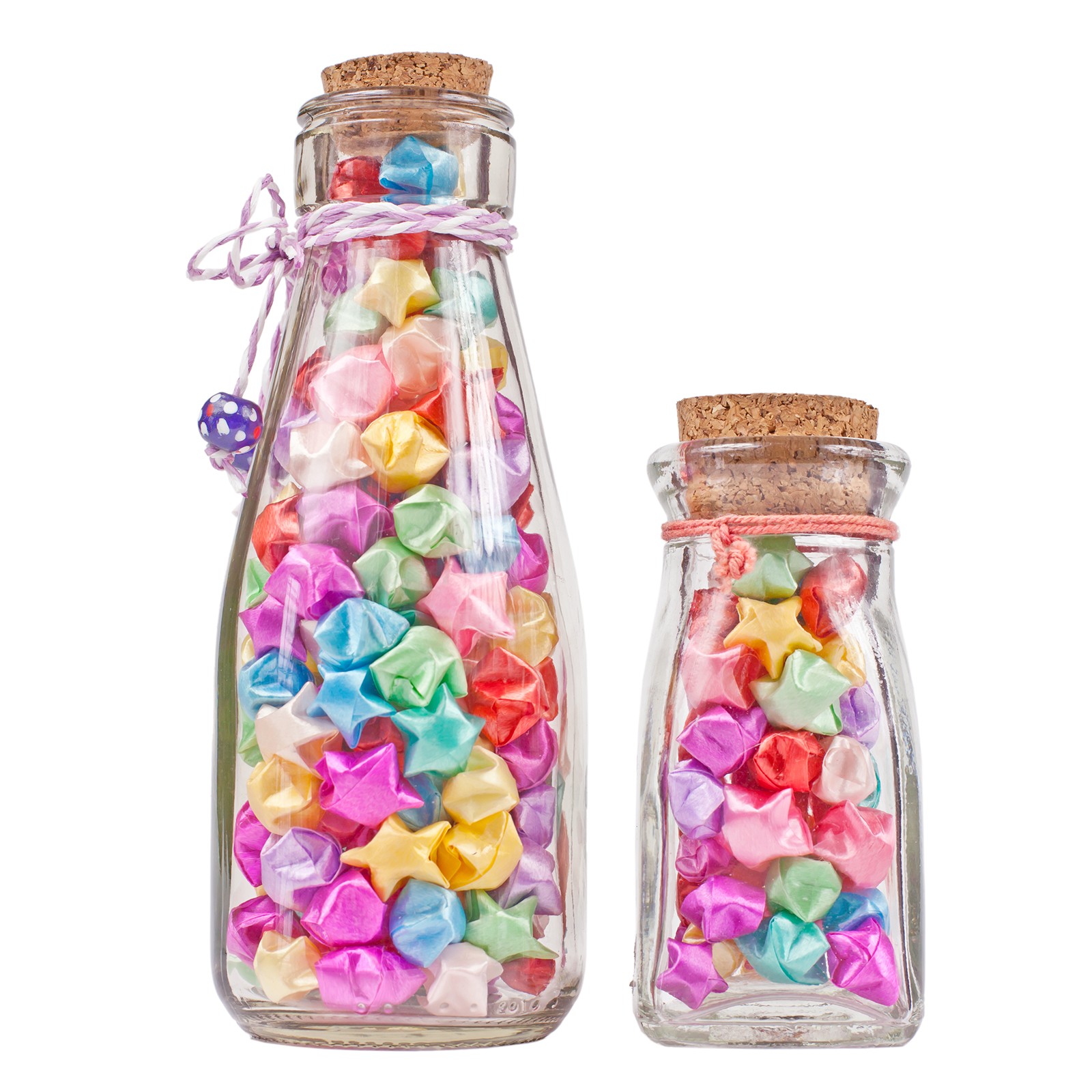 272pcs Pre-made Origami Lucky Stars Paper Wishing Star Light Green