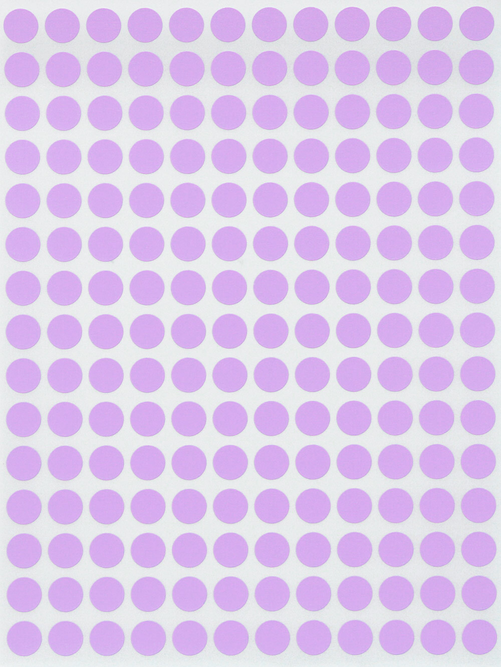 Dot Stickers Pastel Purple in Various Sizes (8MM-25MM) Color Label in 15 Sheets