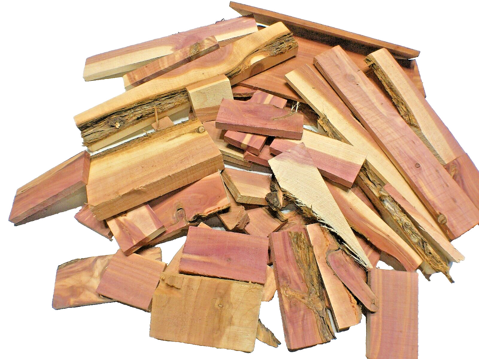 Aromatic Red Cedar Wood Milled Kiln Dried 10LBS Craft Project Pieces SHIPs FREE!