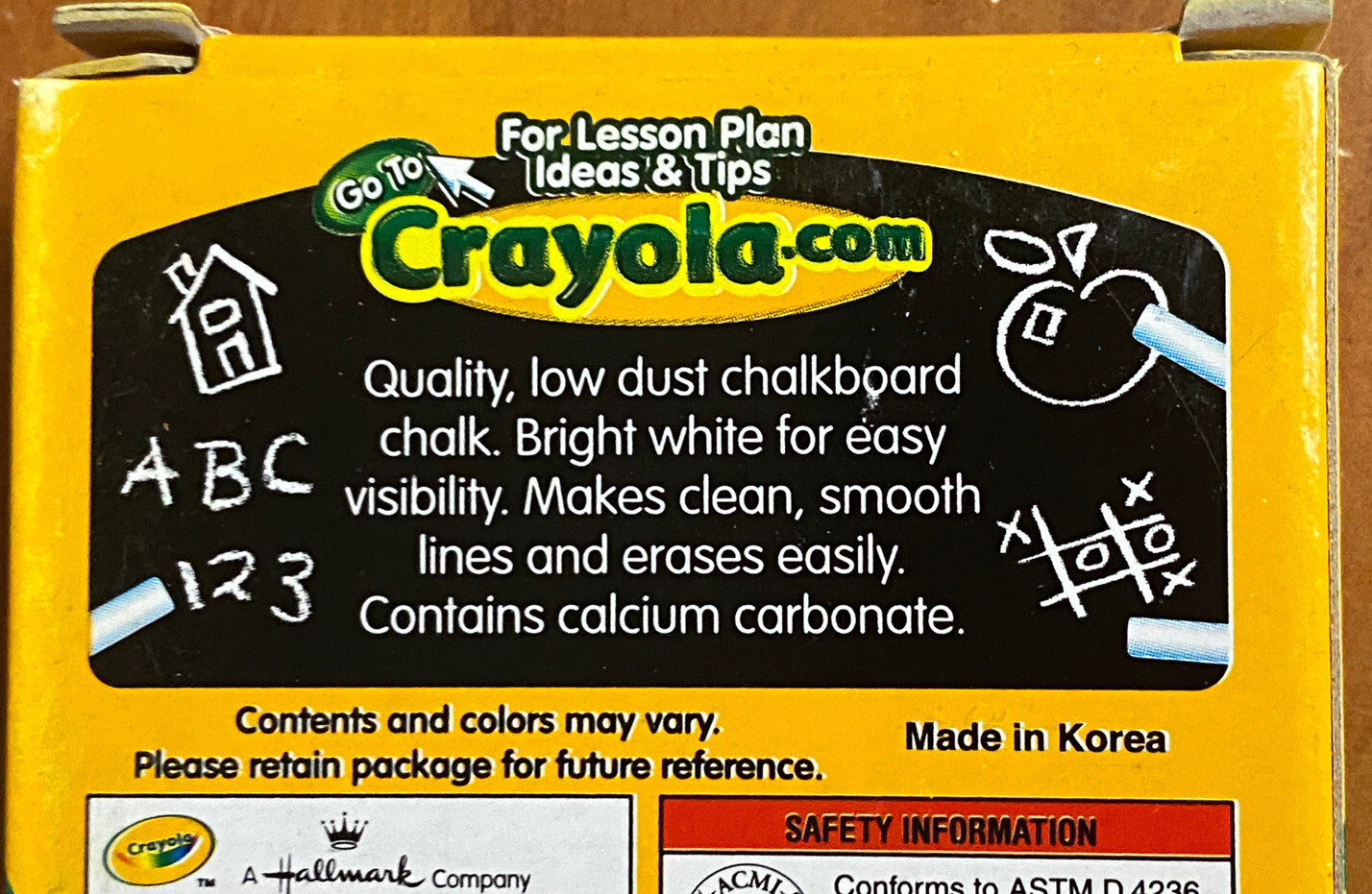 Crayola Anti-Dust Non-Toxic White Chalk 12 Boxes of 12 Sticks = 144 Total Sticks
