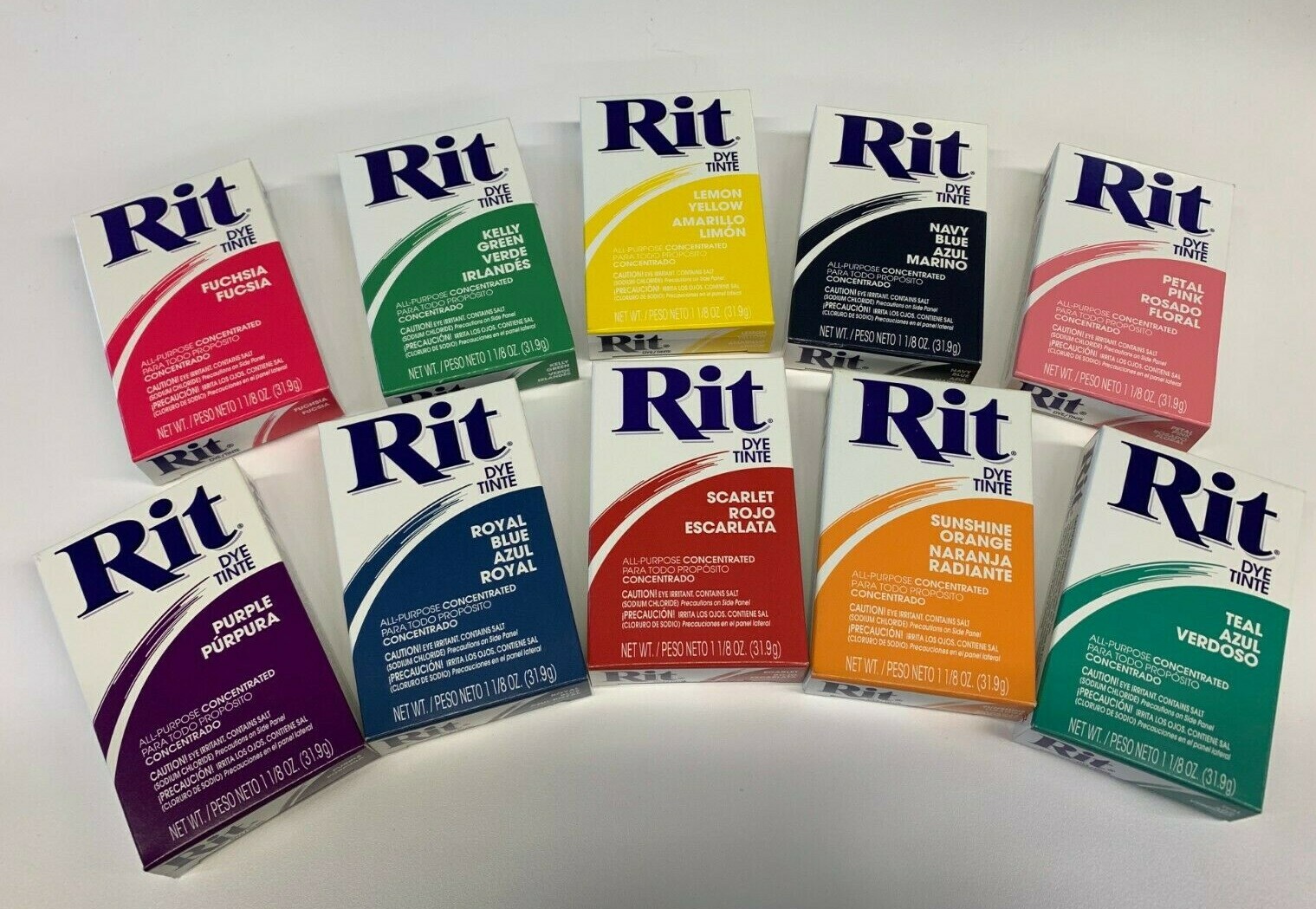 All-Purpose Dye Powder Fabric Coloring – Dyes 1lb Dry Cloth – Many Color Options