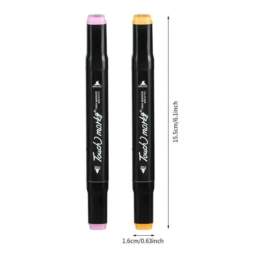 40-168 Colors Alcohol Markers Set | Dual Tip Professional Art Sketch Pens