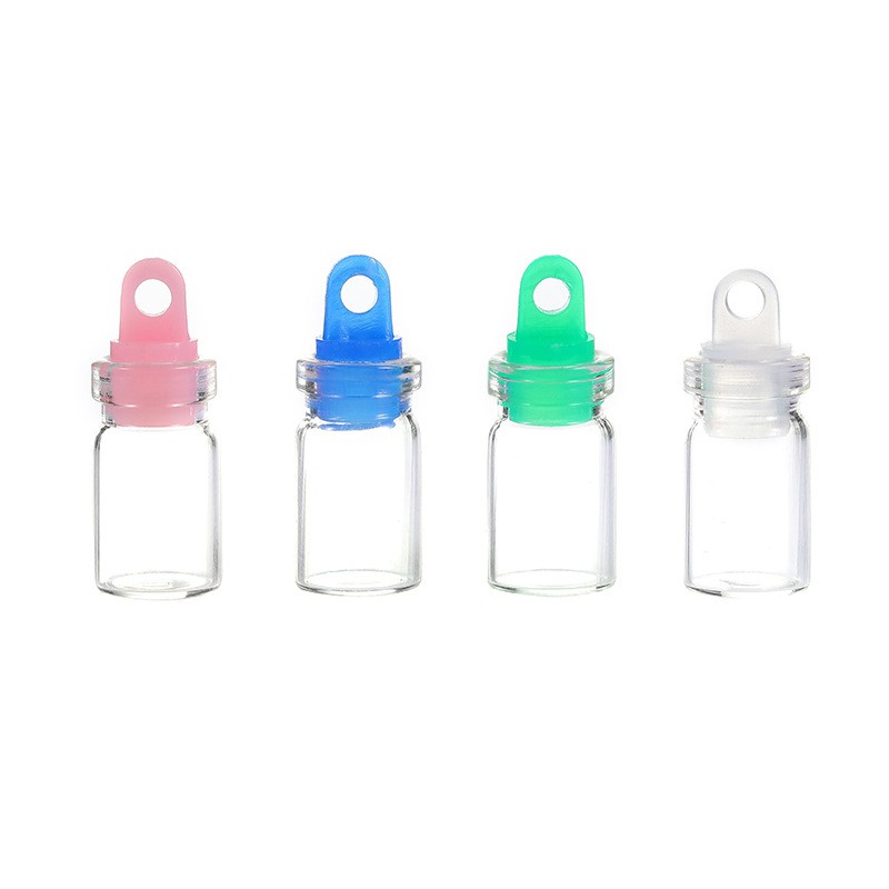 100pcs 0.5ml Mini Glass Bottle Vial Jar 10x18mm Small Container DIY Craft