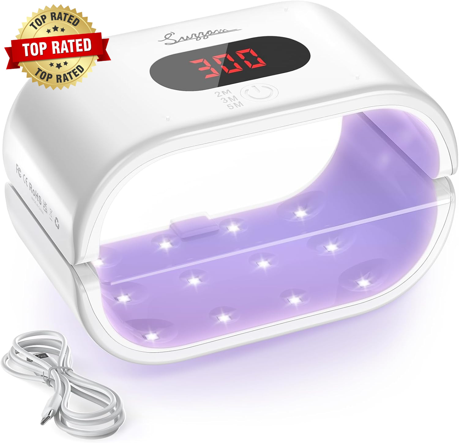 UV Light for Resin, Large Double-Sided UV Resin Light, 2 in 1 & Split Usageable,