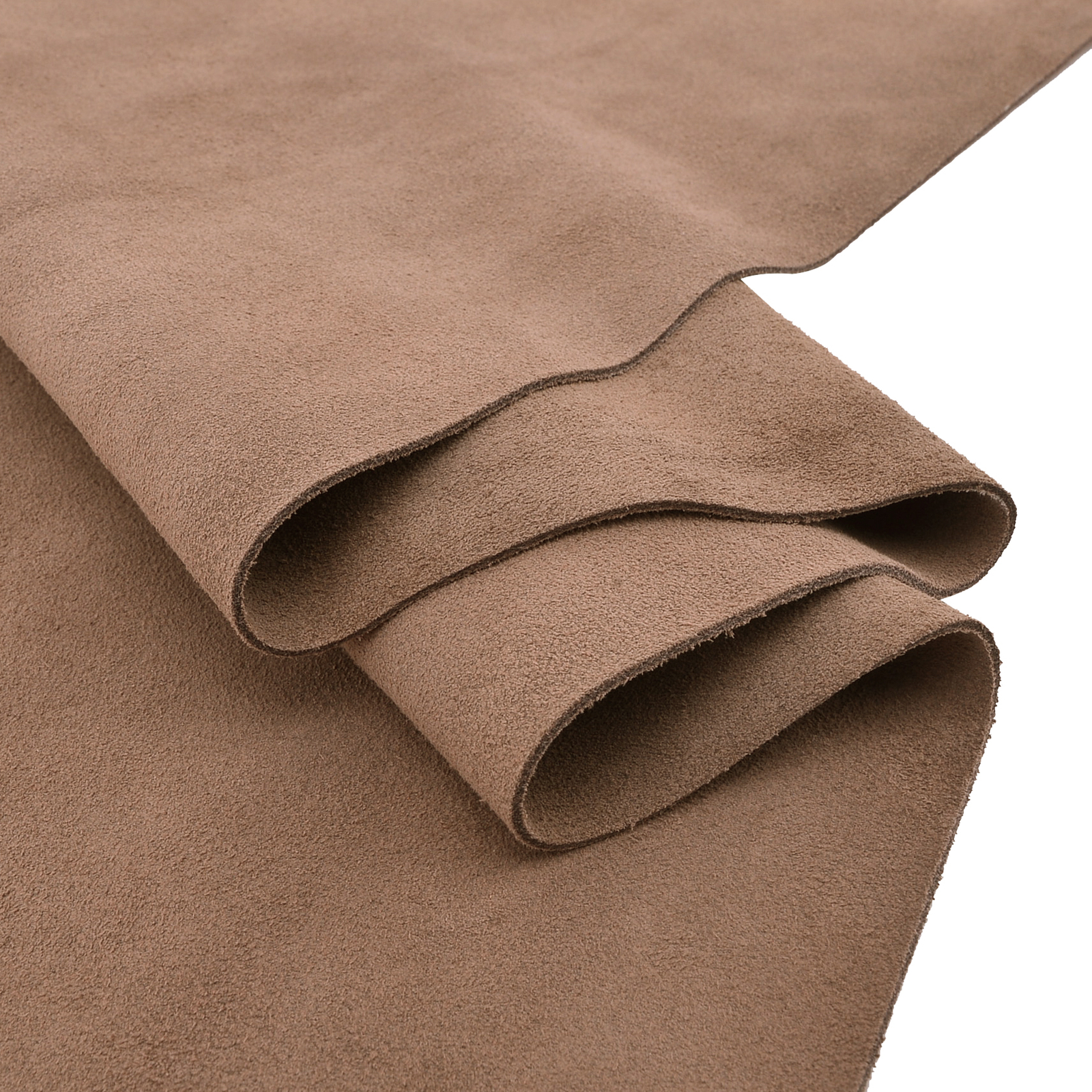 Soft Suede Leather Pieces Cow Hide Premium Split Leather 5/6oz Black & Brown
