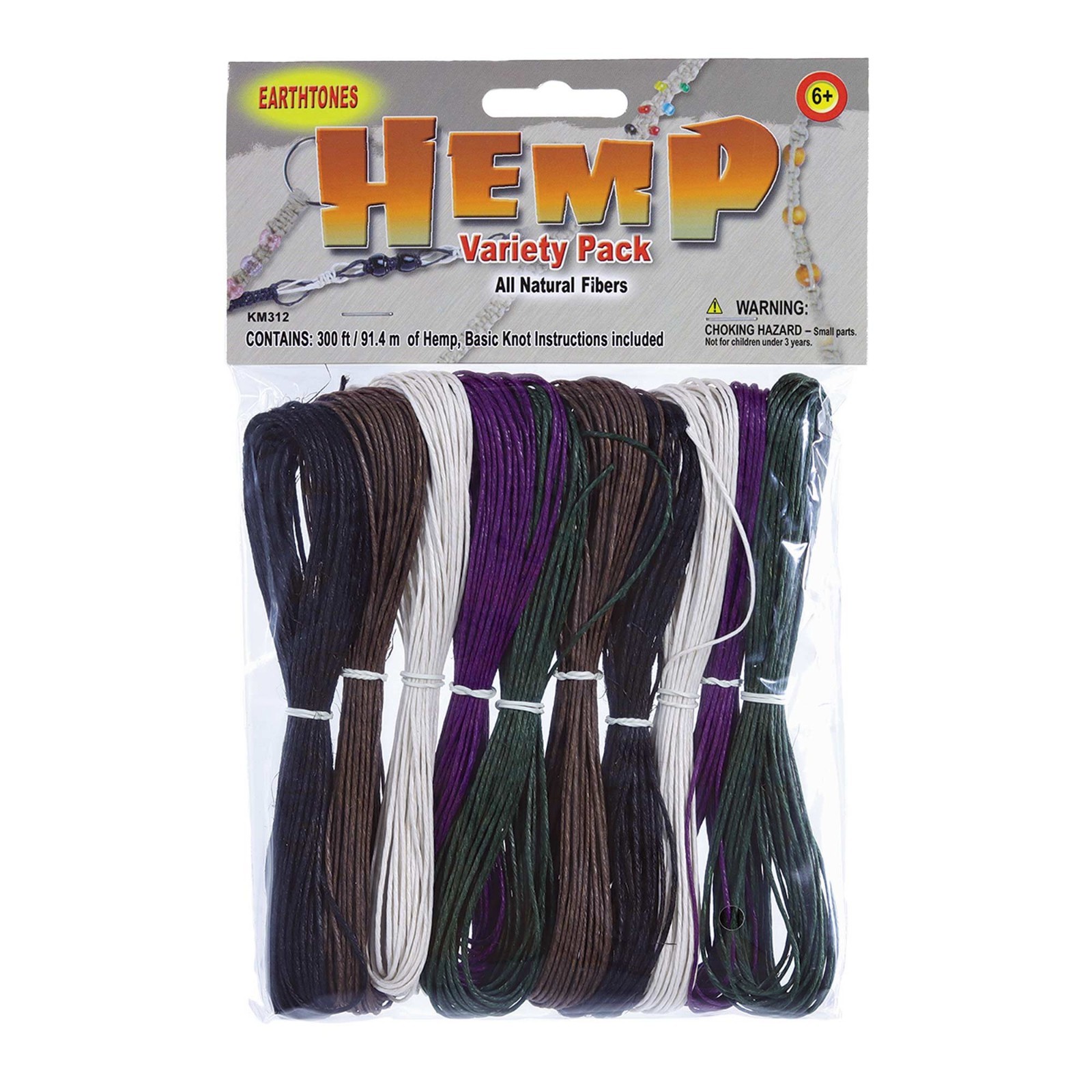 Natural Hemp Twine Variety Pack for Making DIY Bracelets Necklaces & Key Chains