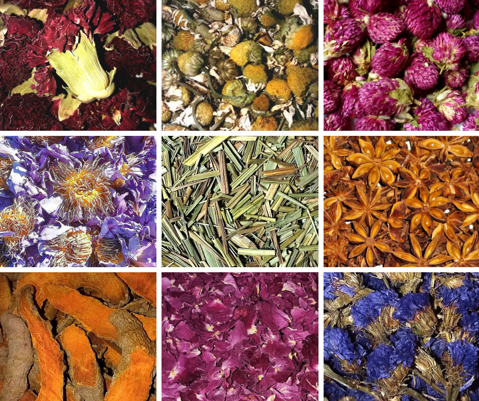 BULK DRIED HERBS {A-K} 4 oz – Loose Botanicals Apothecary Flowers Leaves Roots